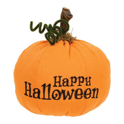 Happy Halloween Orange Pumpkin - 7"H