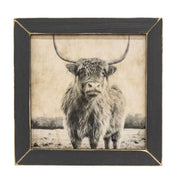 Denny the Highland Framed Print - 12" sq.