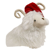 Stuffed Sitting Winter Angora Ram