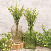 Pastel Etched Glass Flower Vase  (2 Count Assortment)