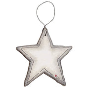 Wooden Patriotic Star Doodle Ornaments (Set of 3)