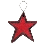 Wooden Patriotic Star Doodle Ornaments (Set of 3)