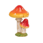 Resin Double Mushroom Figurine  (3 Count Assortment)