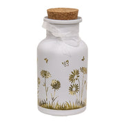 Spring Flowers & Butterflies LED Glass Jar  (2 Count Assortment)