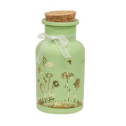 Spring Flowers & Butterflies LED Glass Jar  (2 Count Assortment)