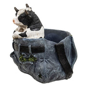 Resin Cow Pair in Jeans Planter