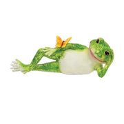 Resin Laying Garden Frog  (2 Count Assortment)