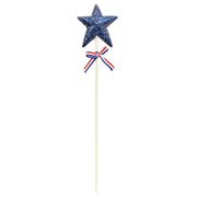Glittered Americana Star Pick - 16.75"H  (3 Count Assortment)