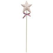 Glittered Americana Star Pick - 16.75"H  (3 Count Assortment)
