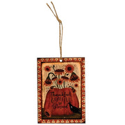 Primitive Fall Friends Rectangle Ornament  (3 Count Assortment)