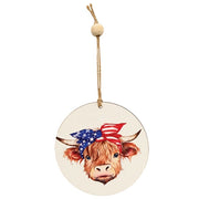 USA Bandana Highland Ornament  (2 Count Assortment)
