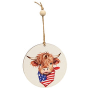 USA Bandana Highland Ornament  (2 Count Assortment)