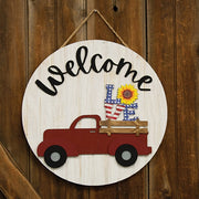 Welcome Truck Sign with 12 Seasonal Inserts