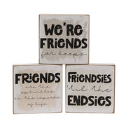 Friends For Keeps Square Block  (3 Count Assortment)