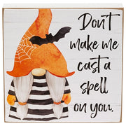 Scary Good Time Gnome Box Sign  (2 Count Assortment)