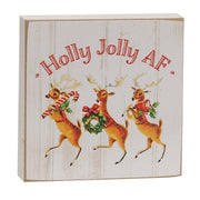 Holly Jolly AF Square Block  (3 Count Assortment)