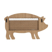 Folding Chicken Wire & Wood Pig Shelf