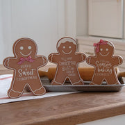 Christmas Words Gingerbread Sitters (Set of 3)