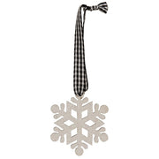 White Glitter Winter Wonder Ornaments (Set of 6)