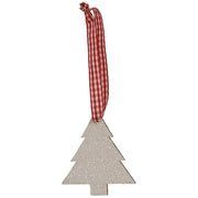 White Glitter Winter Wonder Ornaments (Set of 6)