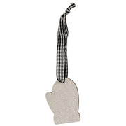 White Glitter Winter Wonder Ornaments (Set of 6)