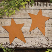 Rusty Tin Stars - 4"H (2 Pack)