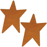 Rusty Tin Stars - 4"H (2 Pack)