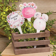 Hello Easter Wooden Plant Pokes (Set of 3)