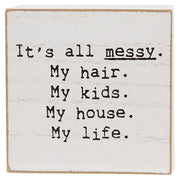 Strong Woman Strong Kids Mini Square Block  (3 Count Assortment)