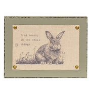 Spring Bunny Fabric Print Block  (3 Count Assortment)