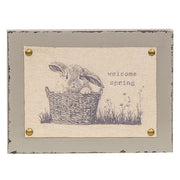 Spring Bunny Fabric Print Block  (3 Count Assortment)