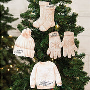 Sparkle Snowflake Winter White Ornament  (4 Count Assortment)