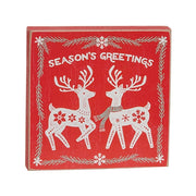 Season's Greetings Sweater Reindeer Block