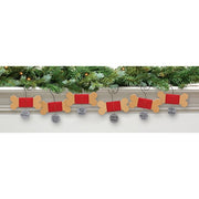 Wooden Dog Bone with Tag Ornament  (6 Count Assortment)