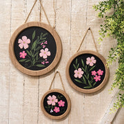 Blessed Blooms Round Hanging Plaques (Set of 3)