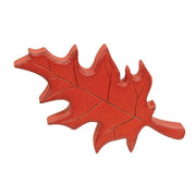 Hand Carved Wooden Fall Leaf Sitters (Set of 3)