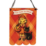 Too Cute To Spook Vintage Halloween Hanger