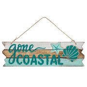 Gone Coastal Distressed Wooden Sign  (4 Count Assortment)