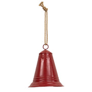Painted Metal Christmas Bell Ornament - Large  (3 Count Assortment)