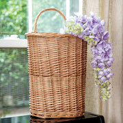 Natural Woven Willow Wall Basket with Handle - 19.5"H