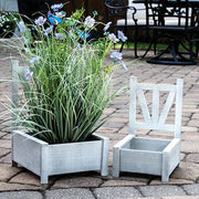 Garden Chair Planter Boxes (Set of 2)