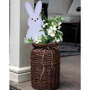 Brown Willow Milk Can Basket