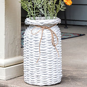 White Willow Milk Can Basket