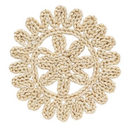 Flower Shape Corn Husk Table Mat - 11"