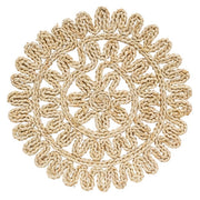 Flower Shape Corn Husk Table Mat - 15"