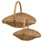 Natural Willow Flower Gathering Baskets (Set of 2)
