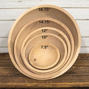 Unfinished Wooden Bowl - 16.75" Dia.