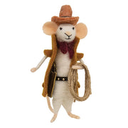 Cowboy Mouse Ornament