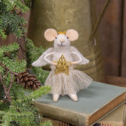 Angel Mouse with Star Felted Ornament