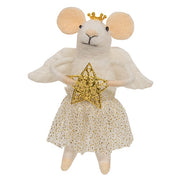 Angel Mouse with Star Felted Ornament